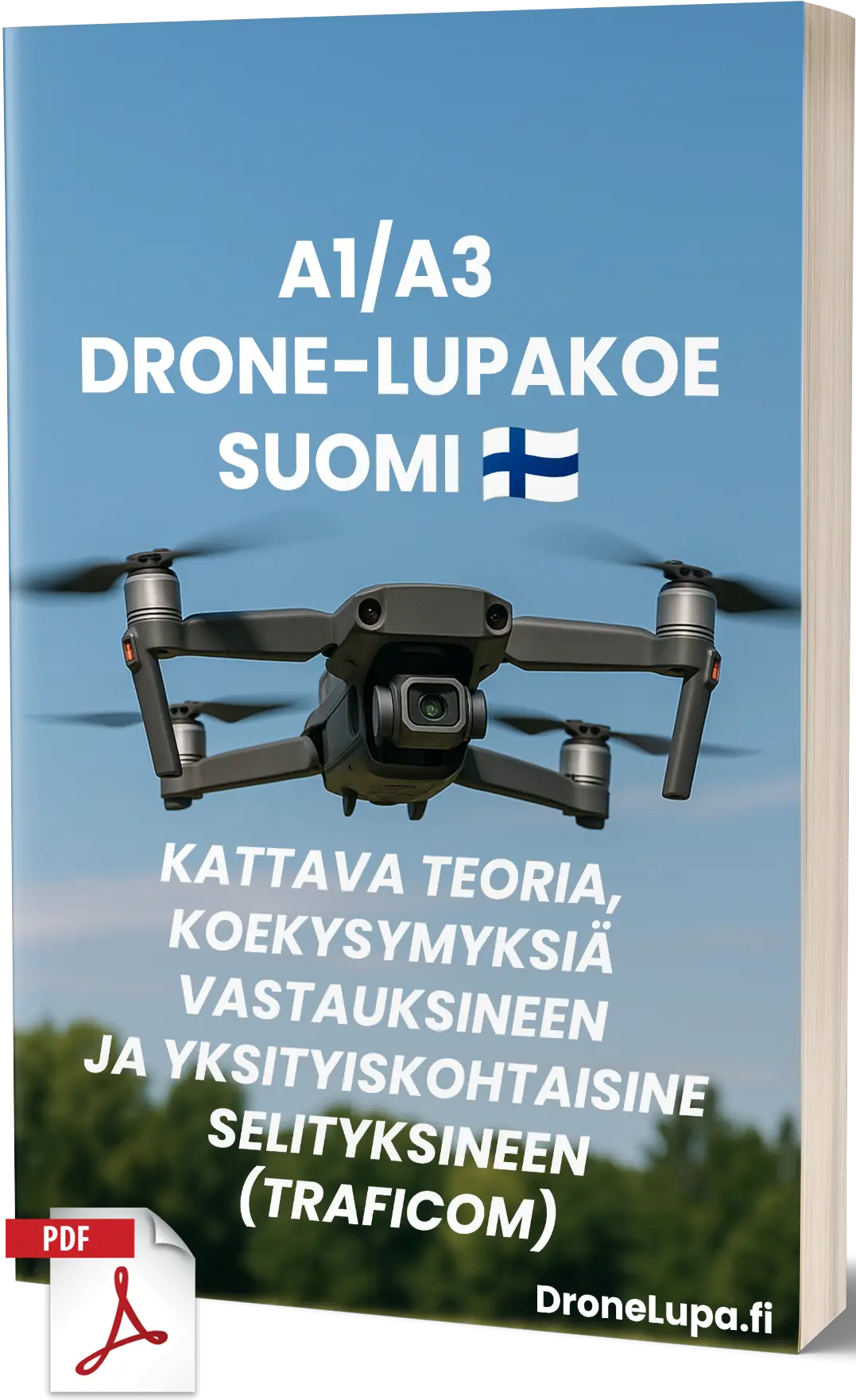 Suomen A1/A3 Drone-lupakoe – Kattava teoria, 500+ koetyylistä kysymystä ja vastausta yksityiskohtaisilla selityksillä - Kuva 1
