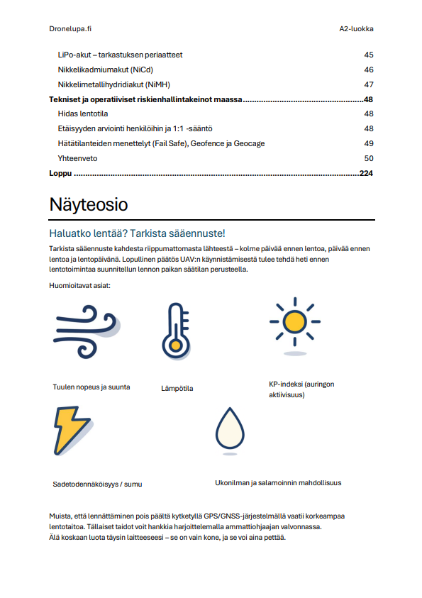 Drone Lupa A2 Koe Suomi – Viralliset kysymykset, yksityiskohtaiset vastaukset & kattava oppimateriaali (Traficom) - Image 6