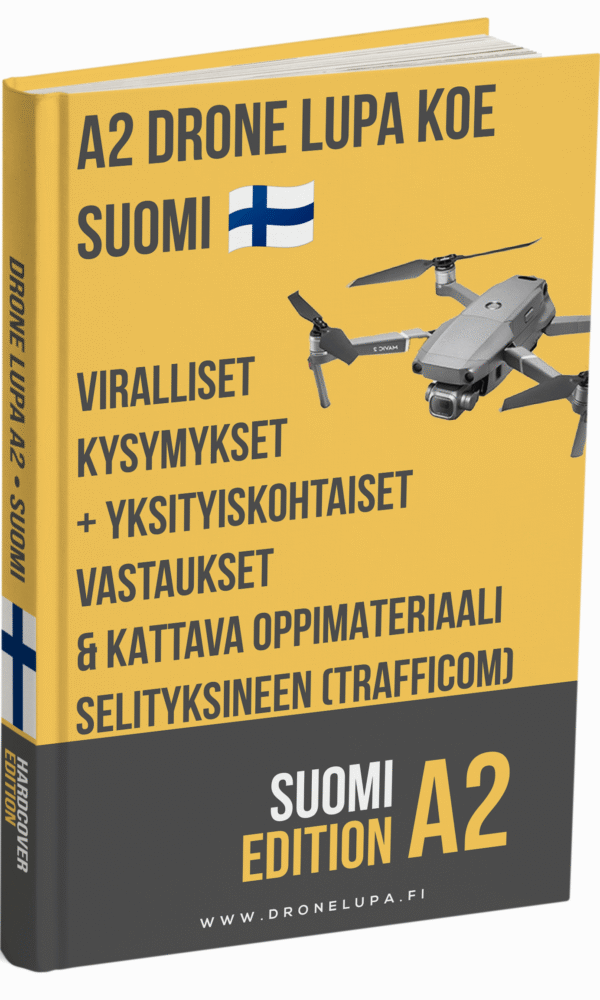 Drone Lupa A2 Koe Suomi – Viralliset kysymykset, yksityiskohtaiset vastaukset & kattava oppimateriaali (Traficom) - Image 1