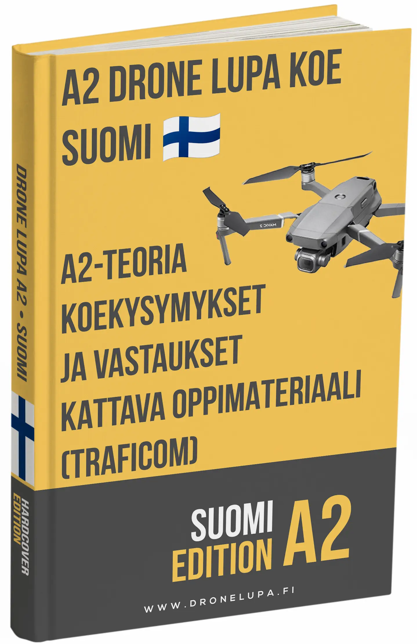 Drone-lupa A2 -koe Suomi – Syventävä teoria, kattavat materiaalit ja yli 500 koetyylistä kysymystä ja vastausta - Kuva 1